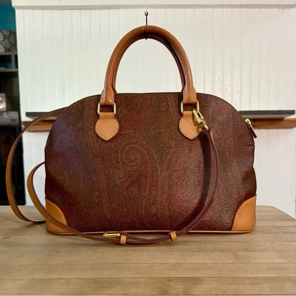 Etro Milano Bowling Top Handle Bag - Picture 2 of 9